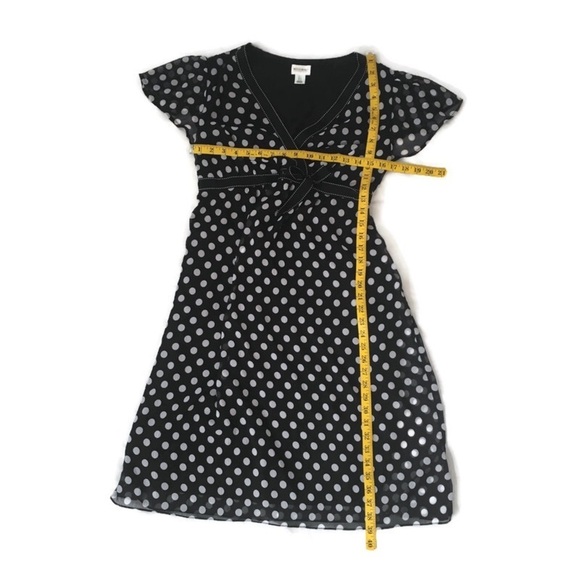 Motherhood Faux Wrap Polka Dot Maternity Dress - Picture 6 of 8